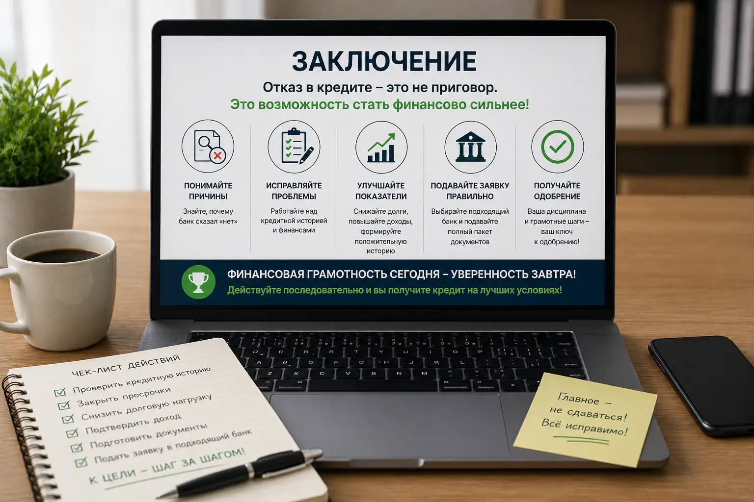 Отказ в кредите: почему банки говорят «нет» и как это быстро исправить Заключение