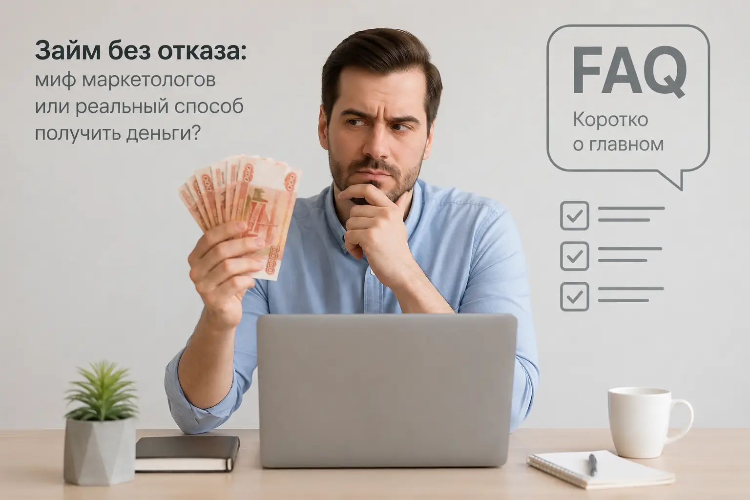 Займ без отказа: миф маркетологов или реальный способ получить деньги FAQ: Коротко о главном